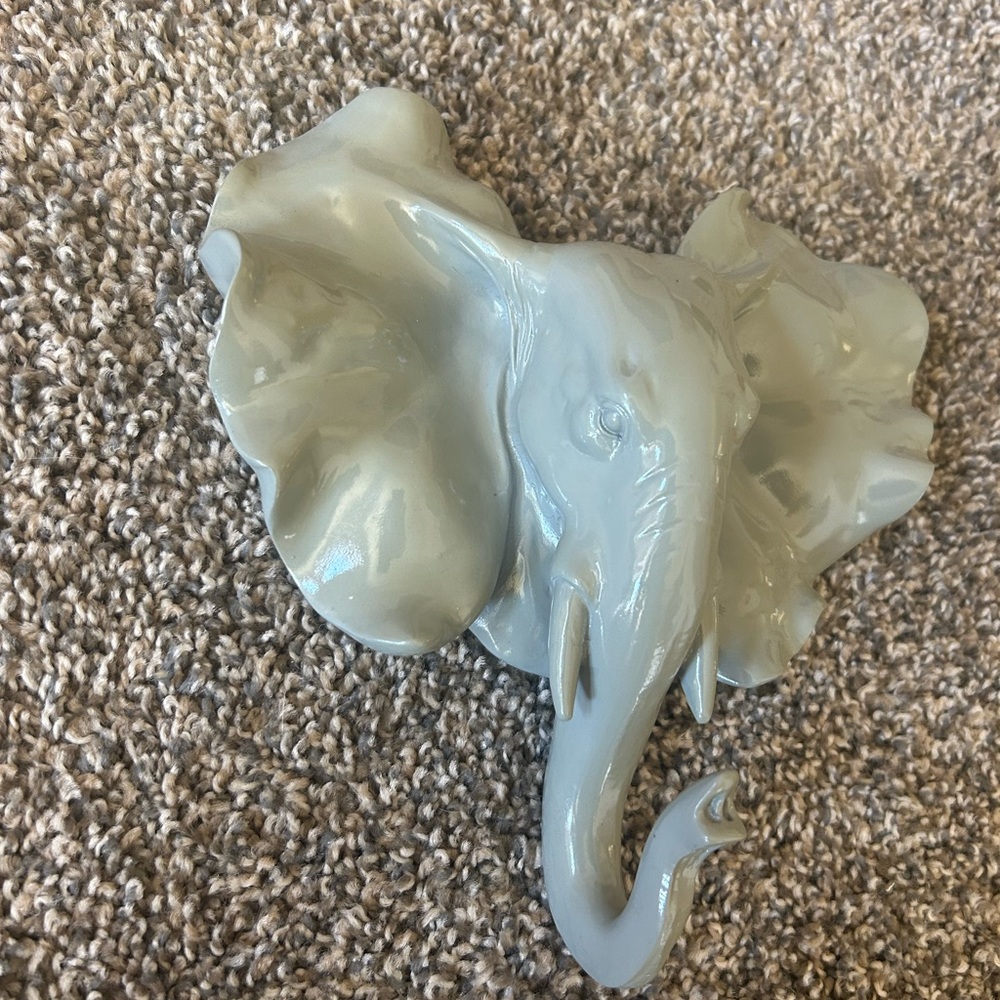Gray Elephant Wall Decor